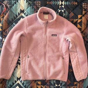 Pink Patagonia Synchilla jacket. Size Medium